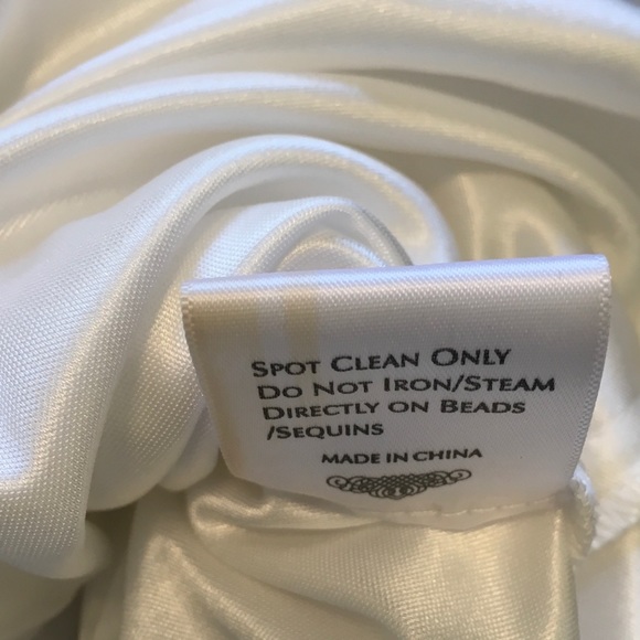 Sue Wong Lace Beaded Ivory Strapless Dress Size 0 - Picture 6 of 8